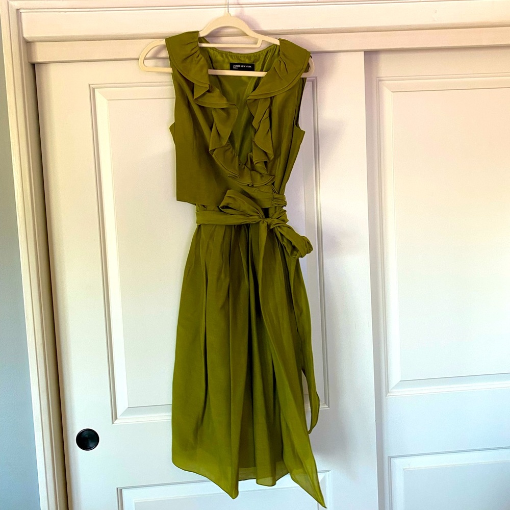 Olive Green Jones New York Dress